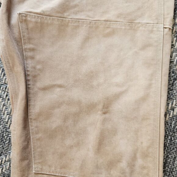 Vintage CARHARTT R01 Bib Overalls Brown Double Knee USA Union Made 48X30 (48X28) - Picture 11 of 11